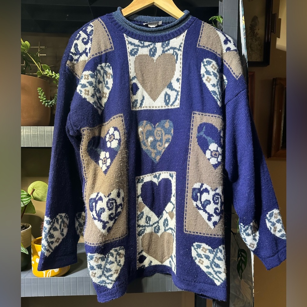 Vintage Arielle heart sweater